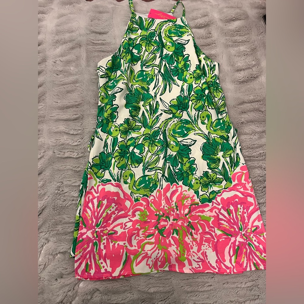 Pink and Green Lilly Pulitzer Dress!